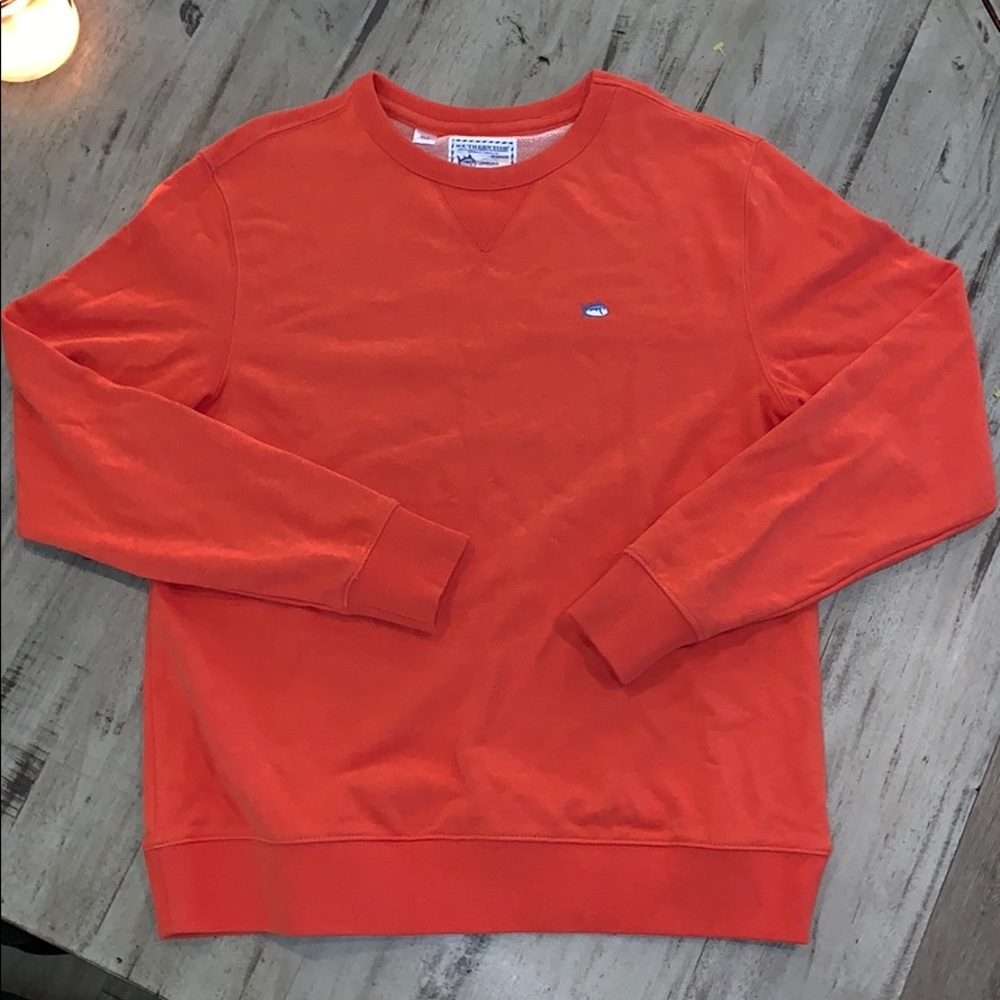 Men’s Southern Tide Orange Crewneck Sweatshirt